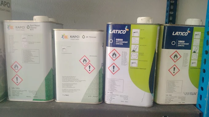 Kapci 2K Thinners &amp; Latico Clearcoats - Premium Paint Showroom Gallery